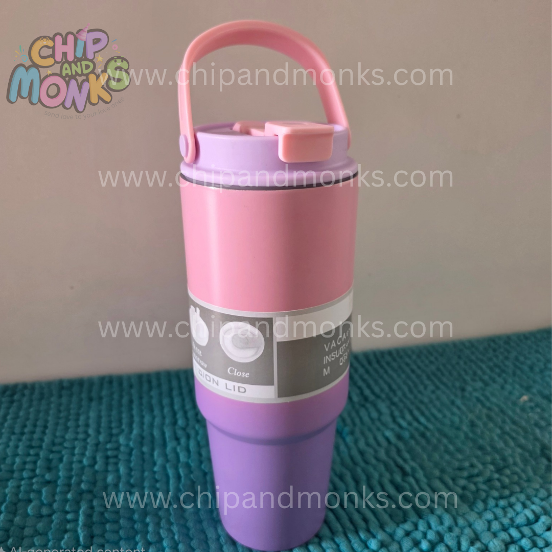 Pink and lavendar dual tone sipper 890 ml