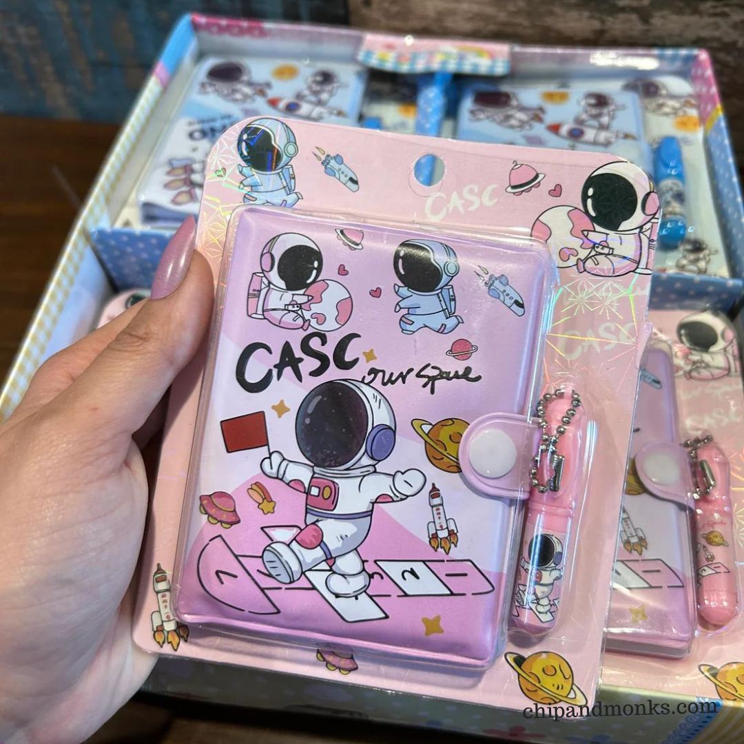 Small Pocket Diary with Small Pen for Kids Stationery