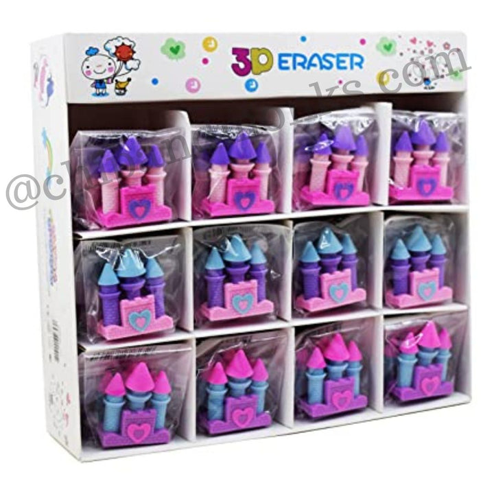 Castle shaped erasers