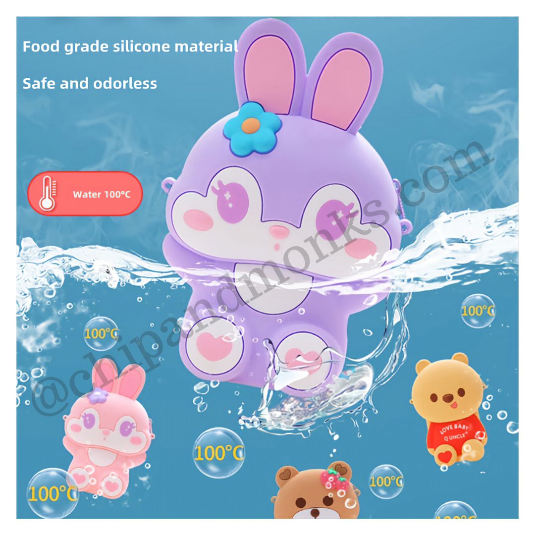 Cute Bunny Stylish Cross Body Bag with Adjustable Strap - Height 2.7 Inches