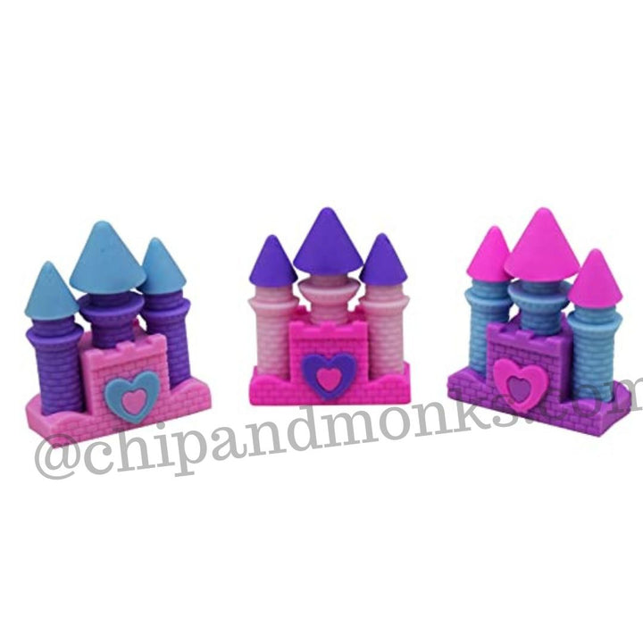Castle shaped erasers