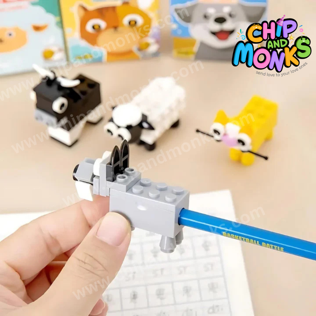 Sharp, Fun, and Adorable – DIY Lego Animal Pencil Sharpeners for Young Builders!