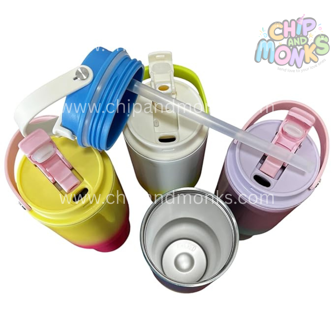 Spill proof stainless steel sipper