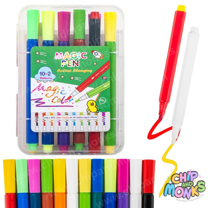 Magic Color Changing Pen - 12 pc set