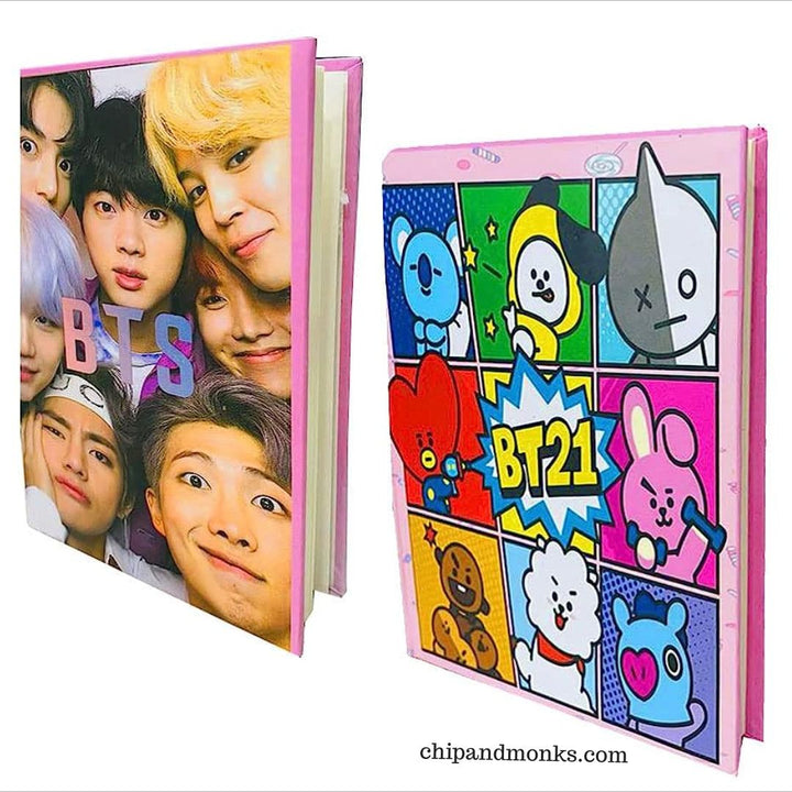 BTS/BT21 A6 Dairy Notebook