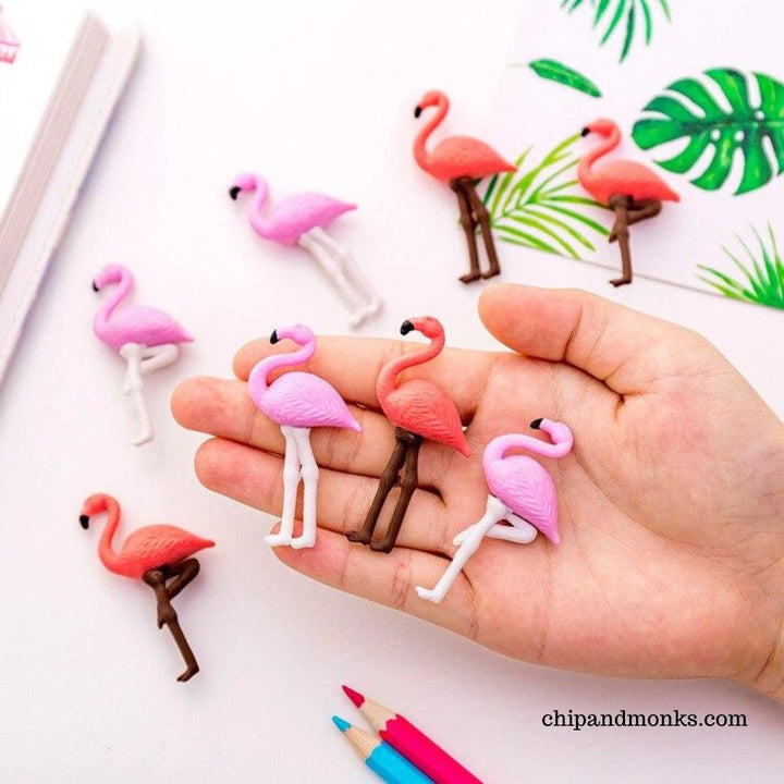 Cute Flamingo shaped erasers