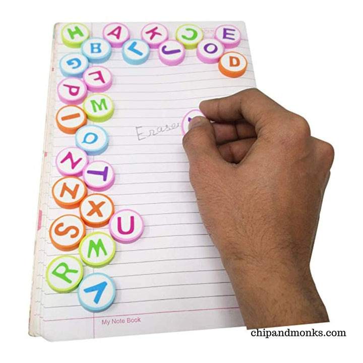 Alphabet Erasers