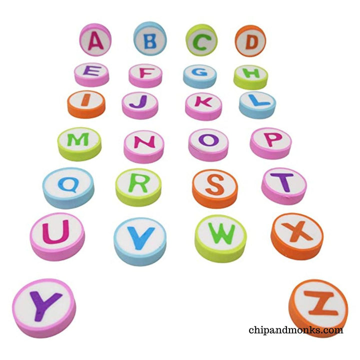 Alphabet Erasers