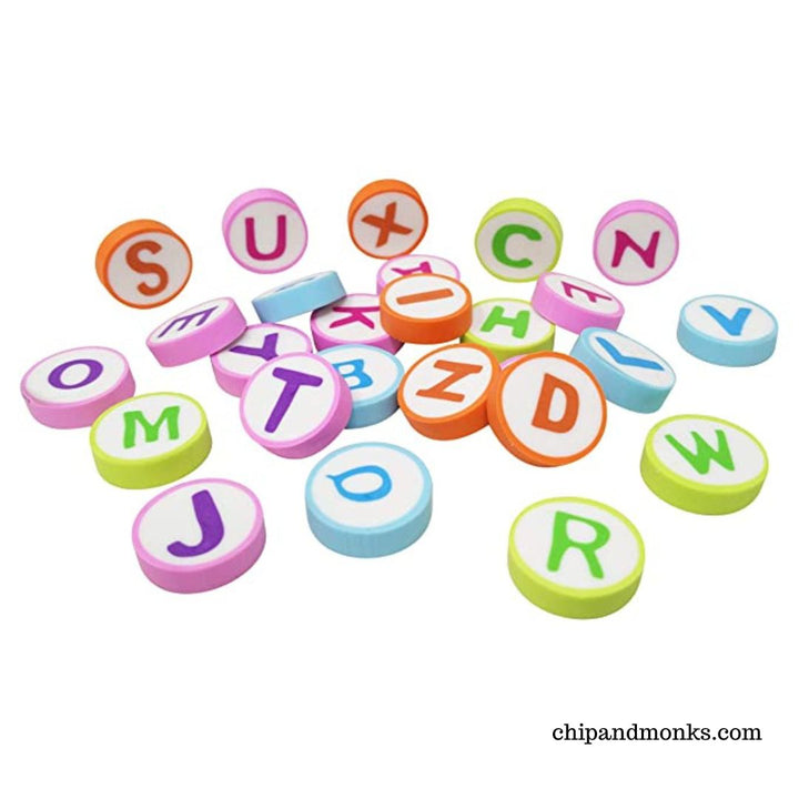 Alphabet Erasers