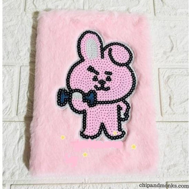  BTS BT21 Fur Notebook