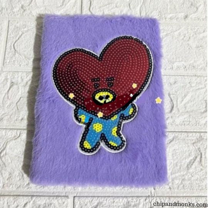  BTS BT21 Fur Notebook