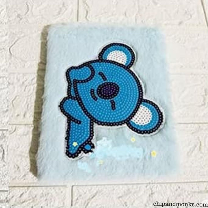 BTS BT21 Fur Notebook
