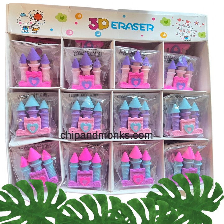 Castle shaped erasers