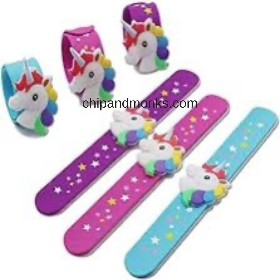 Themed Party Slap Wristbands Silicon Wrist Slap Bands